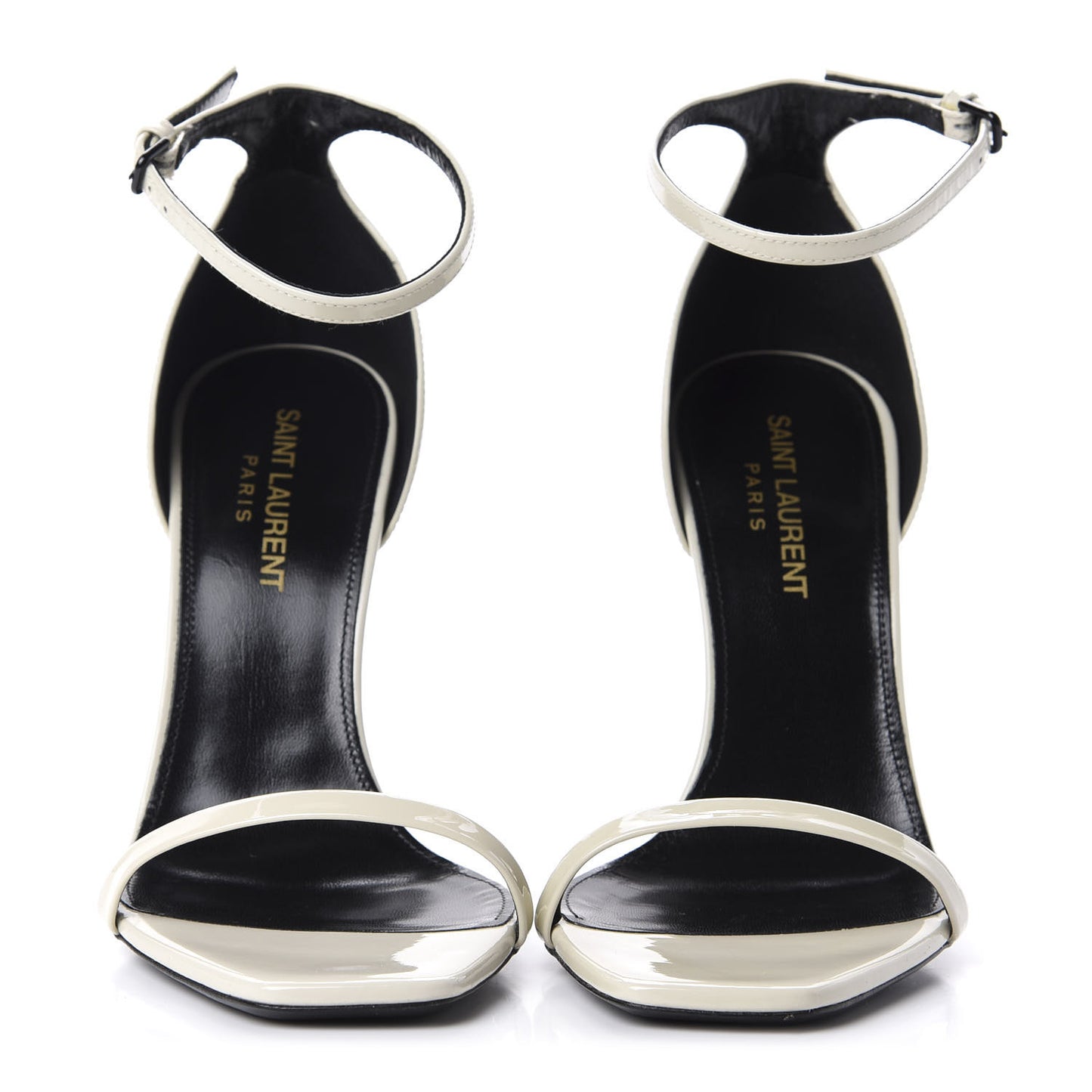 Patent Calfskin Opyum Sandals 36 Neutro
