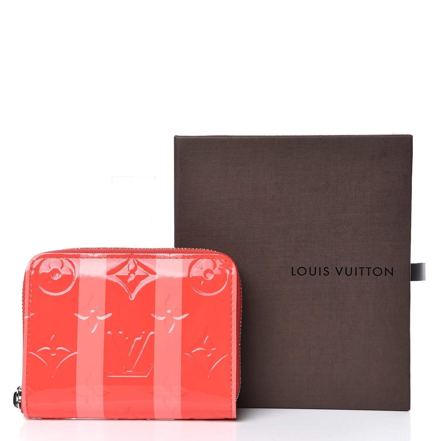Louis Vuitton Vernis Rayures Zippy Coin Purse Poppy 7 of 7