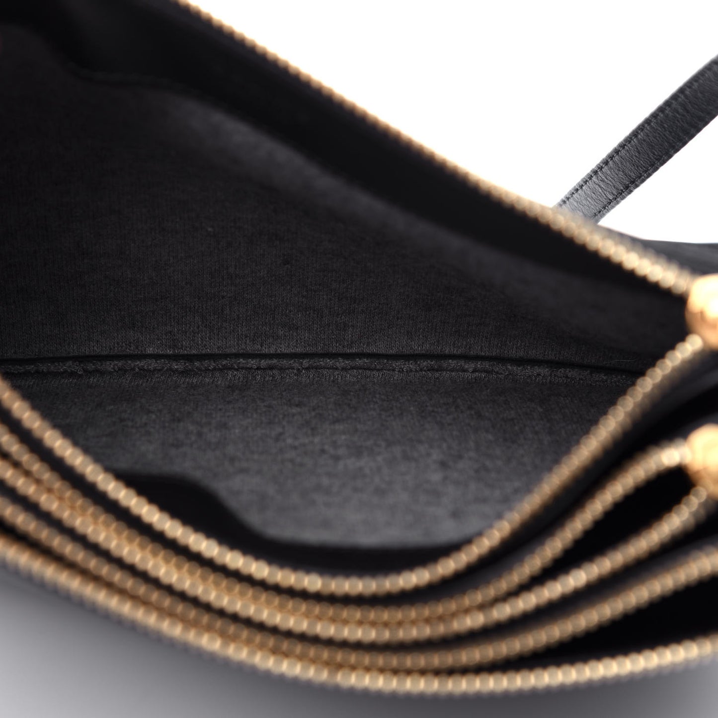 Lambskin Small Trio Crossbody Bag Black