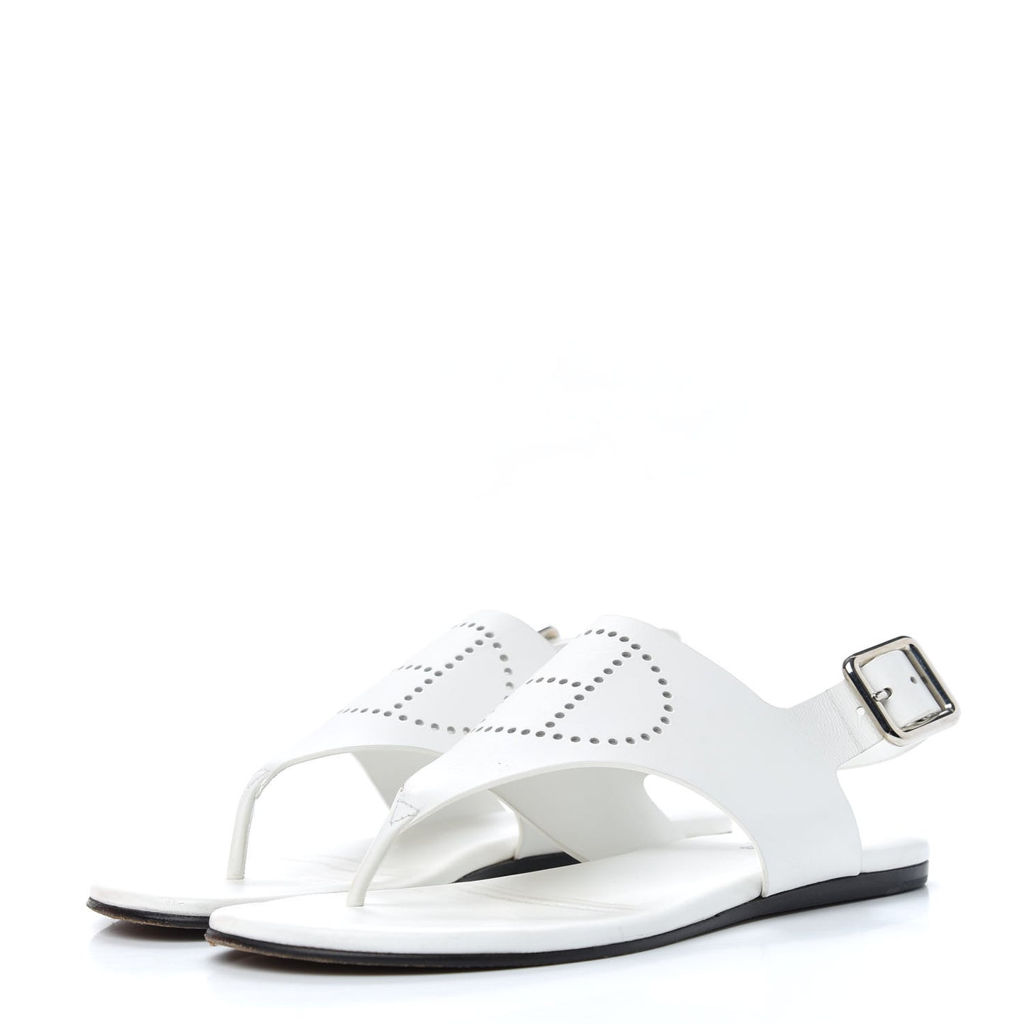 Calfskin Kola Sandals 35.5 White