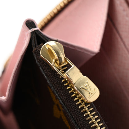 Louis Vuitton Monogram Clemence Wallet Rose Ballerine 8 of 9