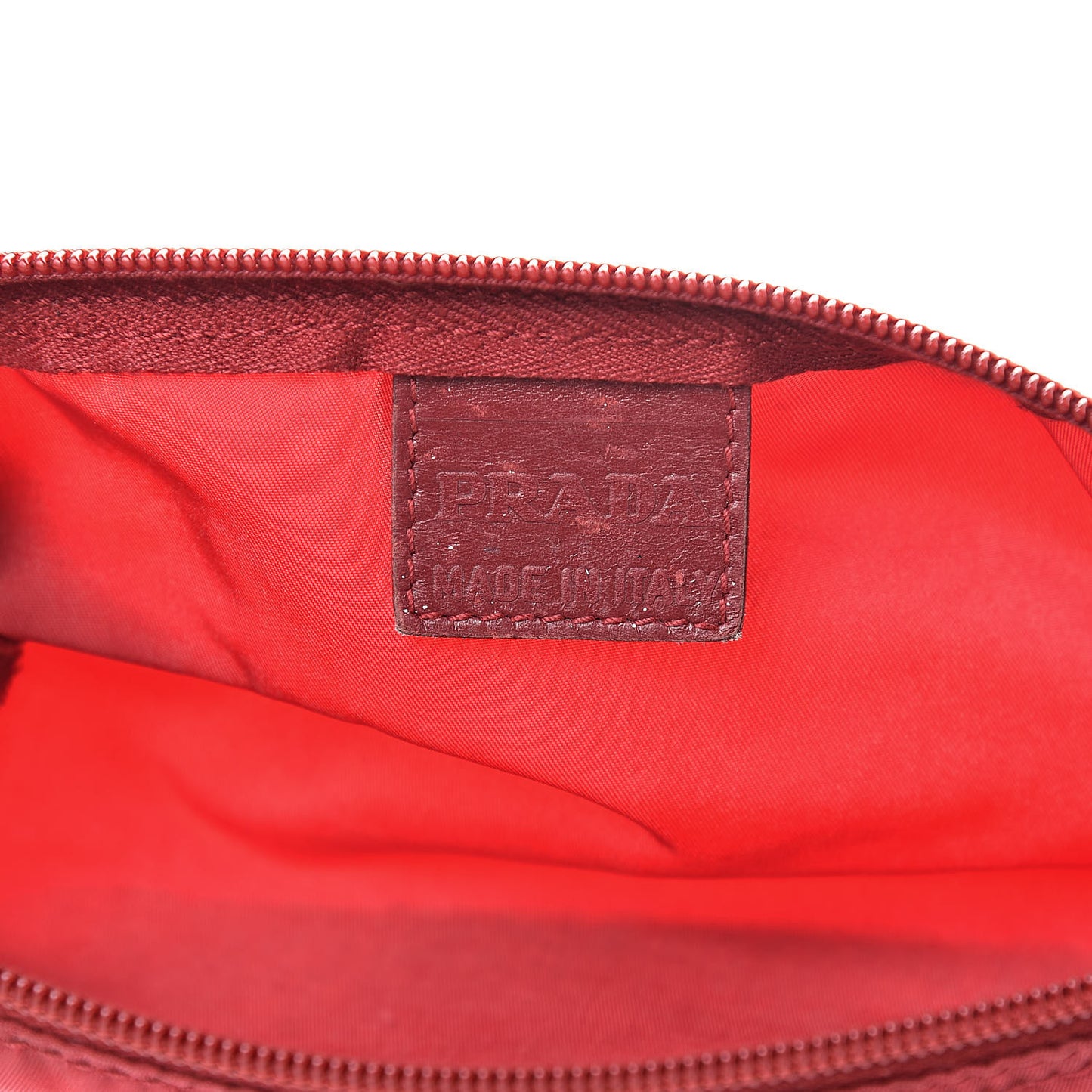 Nylon Vela Cosmetic Pouch Rosso