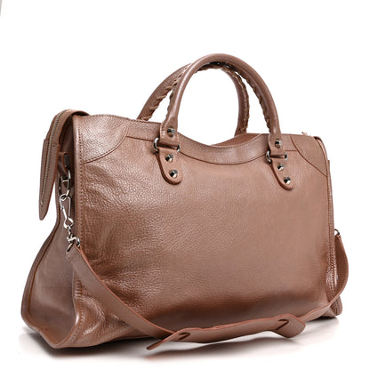 Balenciaga Pearlescent Goatskin Classic Palladium Hardware City Rose Rose Light 4 of 11