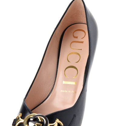 Gucci Malaga Kid Zumi 75mm Pumps 38 Black 8 of 11