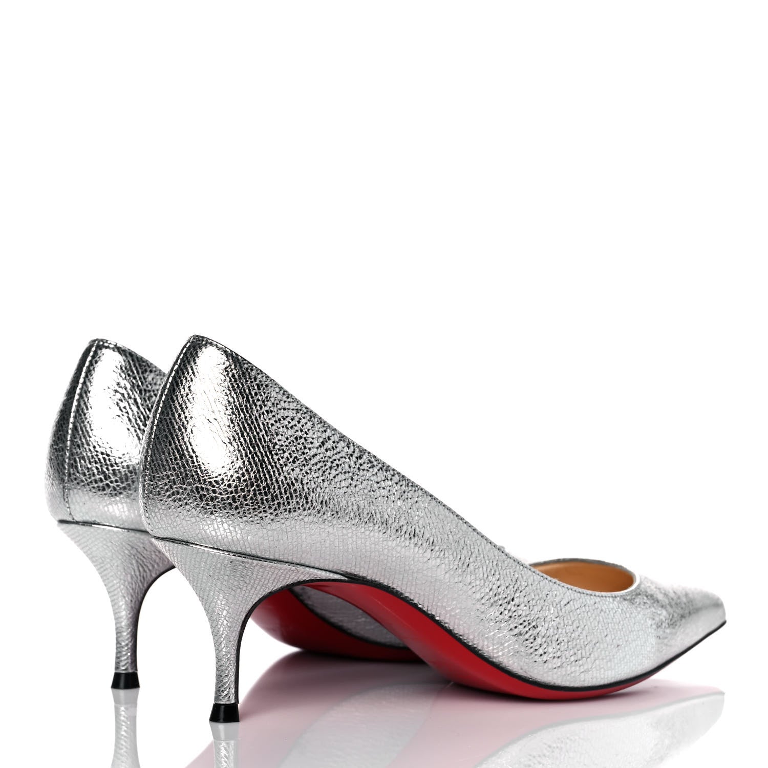 Christian Louboutin Specchio Vintage So Kate 55 Pumps 36.5 Silver 4 of 8