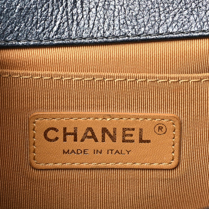 Chanel Metallic Calfskin Quilted Medium Boy Flap Grey 6 of 10