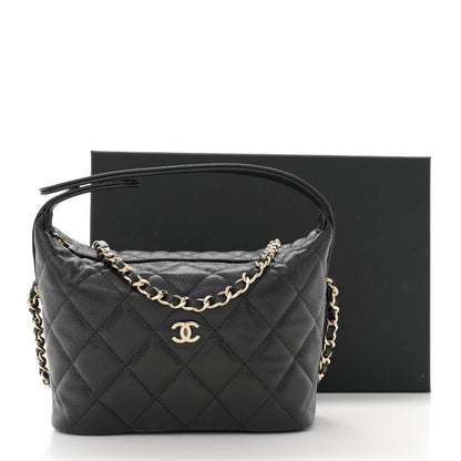 Chanel Caviar Quilted Hobo Black 11 of 11