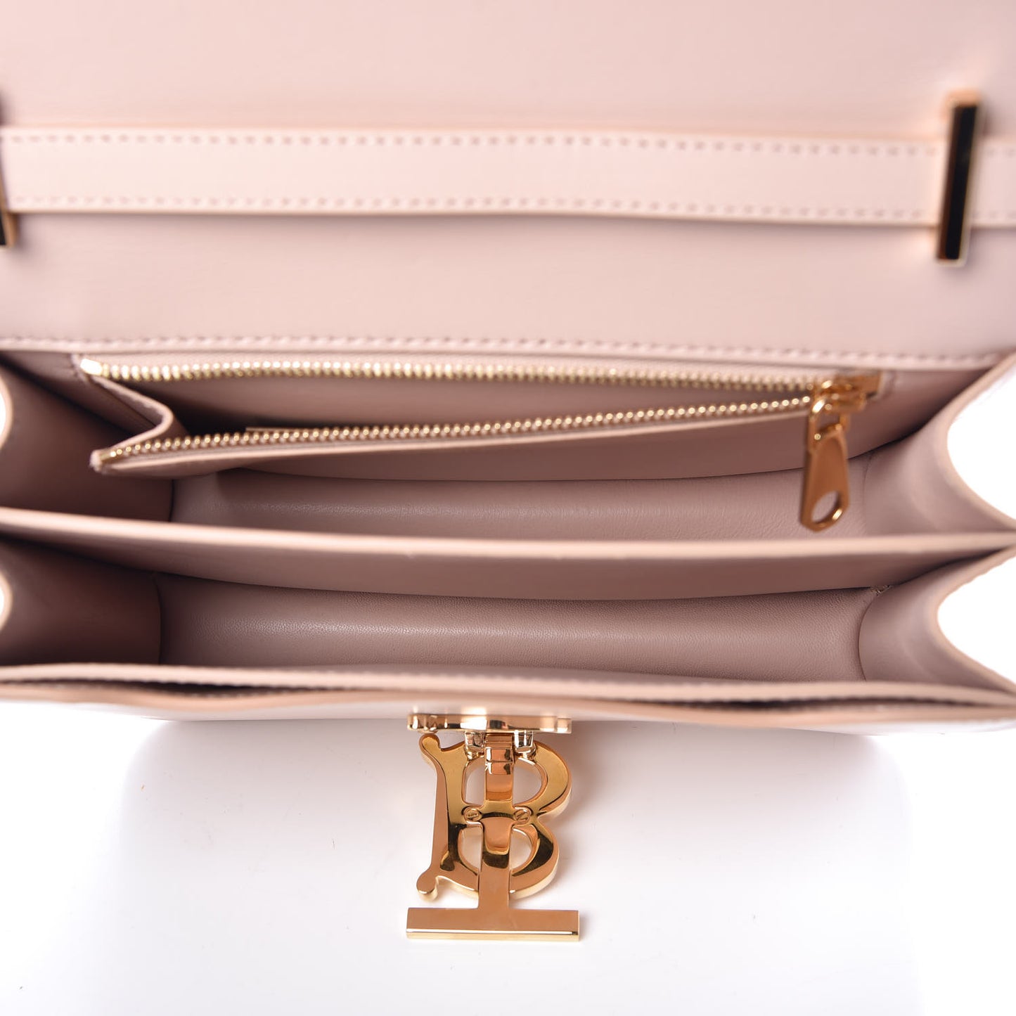 Calfskin Medium TB Bag Rose Beige