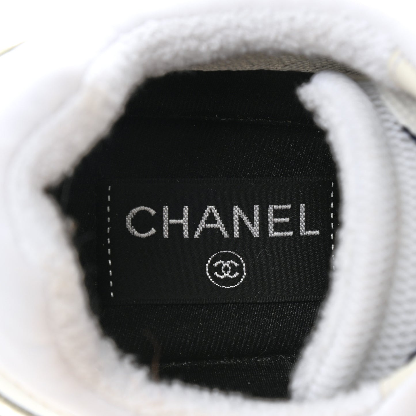 Calfskin Mesh Lycra Womens Logo Sneakers 40 White