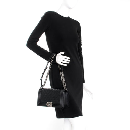 Chanel Caviar Quilted Medium Boy Flap Black 3 of 8