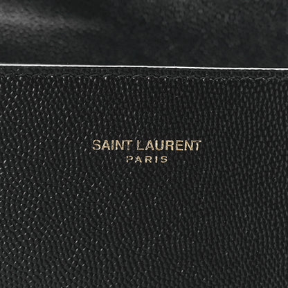 Saint Laurent Grain de Poudre Mini Classic Monogram Cassandra Top Handle Black 7 of 13