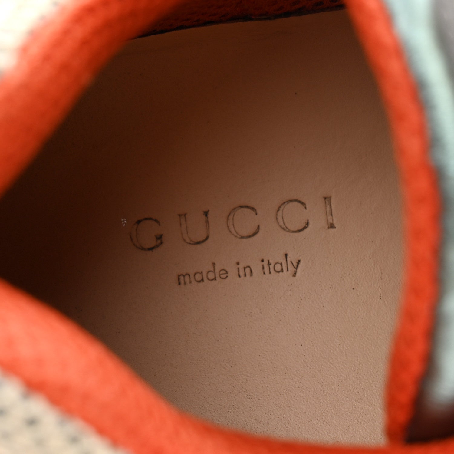 Gucci X SEGA Metallic Calfskin Mesh Womens Flashtrek Sneakers 36.5 Rame Mystic White Lago 6 of 11