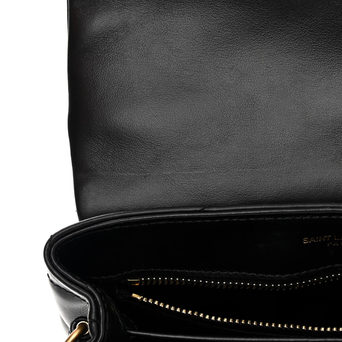 Calfskin Y Quilted Monogram Toy Loulou Crossbody Bag Black
