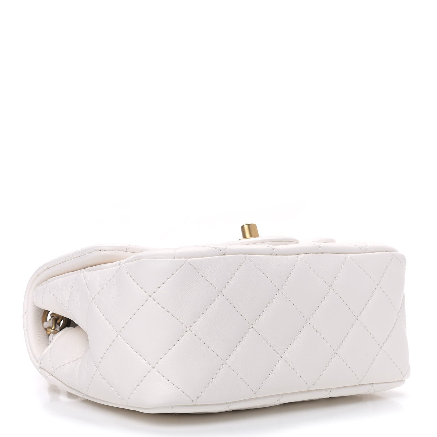 Chanel Lambskin Quilted Mini Pearl Crush Flap White 3 of 8