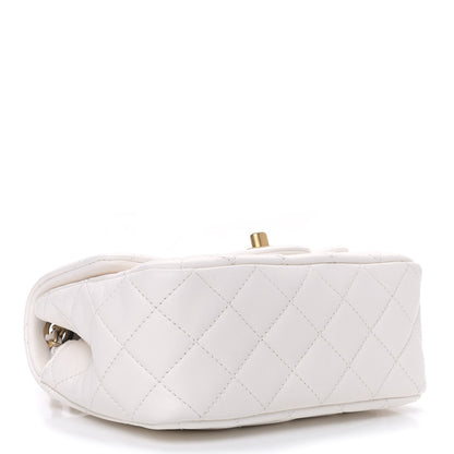 Chanel Lambskin Quilted Mini Pearl Crush Flap White 3 of 8