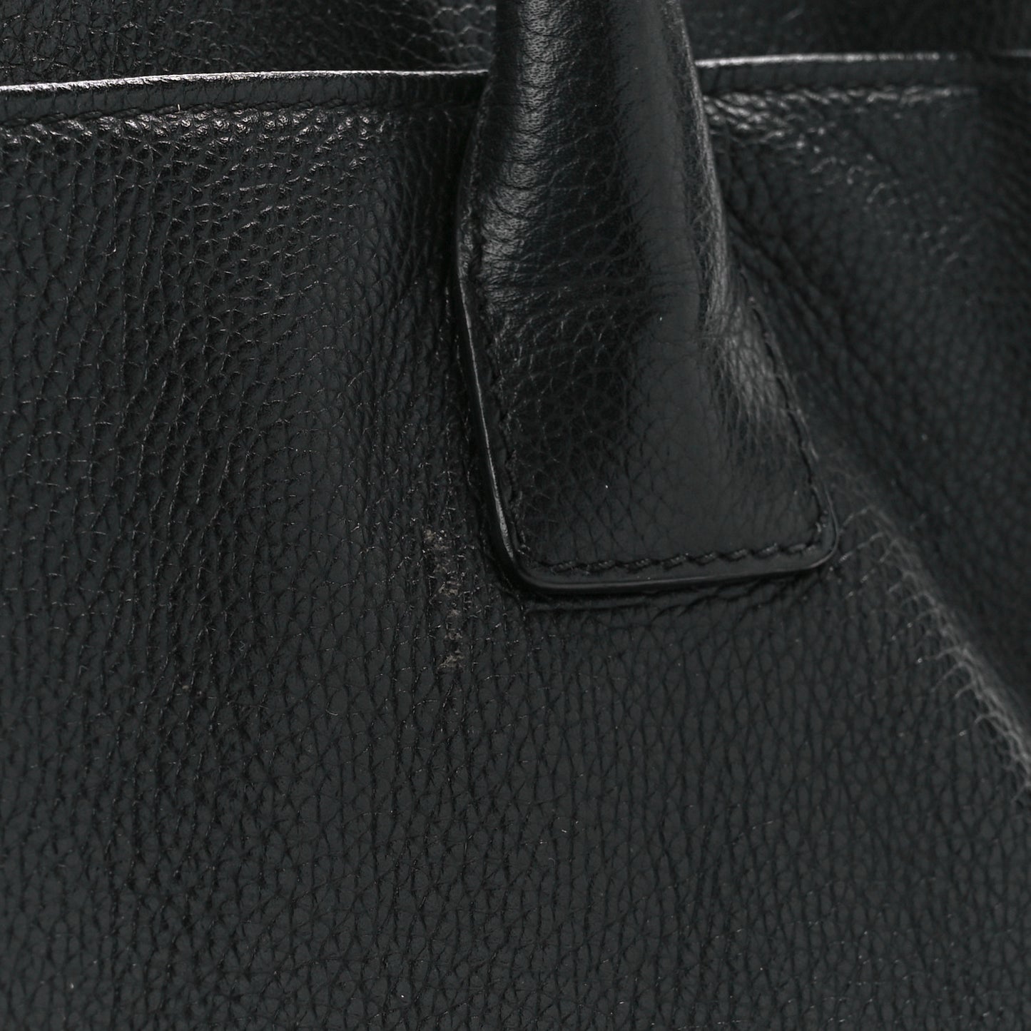 Calfskin Cerf Executive Shopper Tote Black