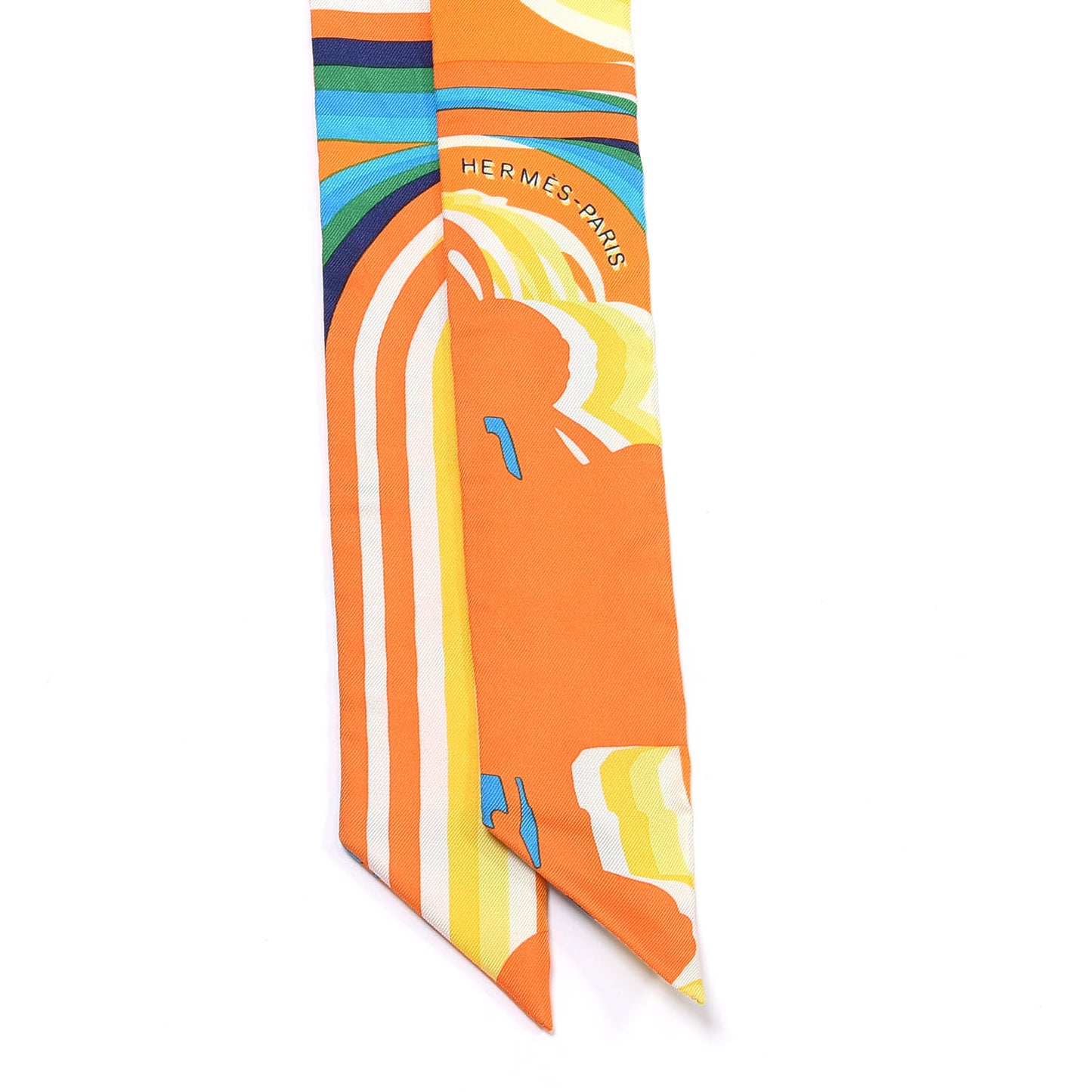 Silk Brides De Gala Shadow Twilly Orange Jaune Turquoise