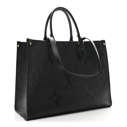 Louis Vuitton Empreinte Monogram Giant Onthego MM Black 3 of 9