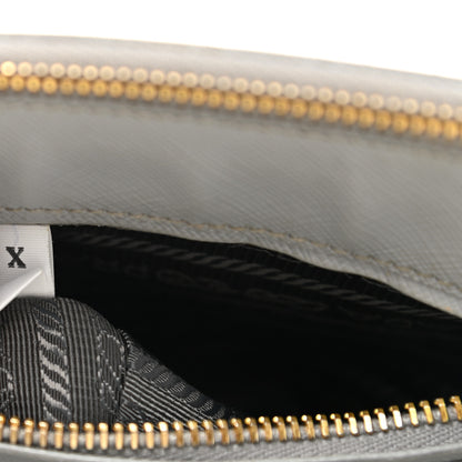 Prada Saffiano Small Galleria Double Zip Tote Granito 8 of 11