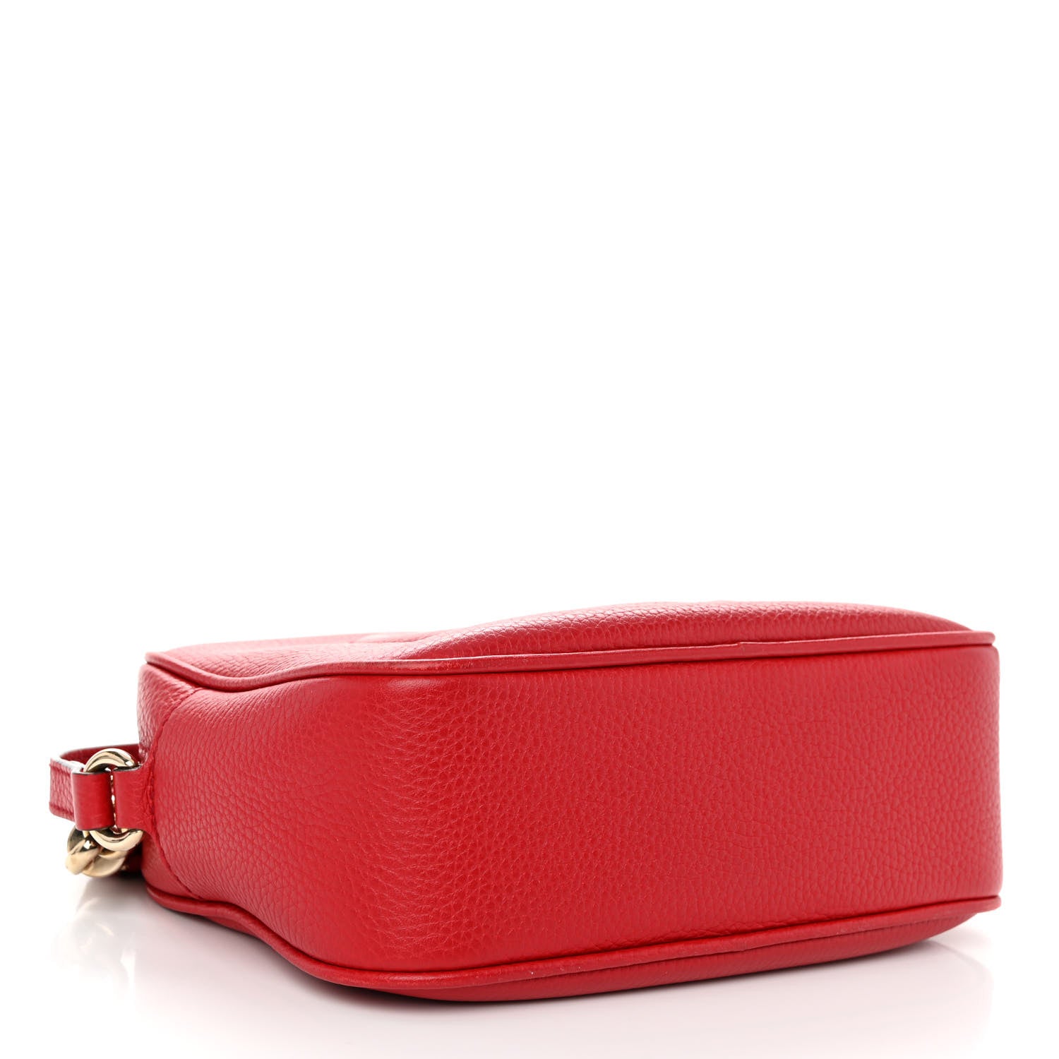 Gucci Pebbled Calfskin Small Soho Disco Bag Tabasco Red 4 of 11