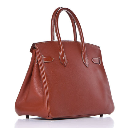 Hermes Epsom Birkin 30 Brique 3 of 38