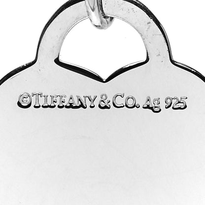 Tiffany Sterling Silver Enamel LOVE YOU Heart Charm Blue 2 of 3