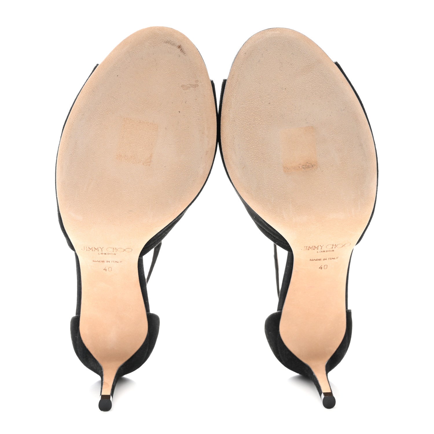 Jimmy Choo Suede Emily 70 Sandal 40 Black 5 of 7