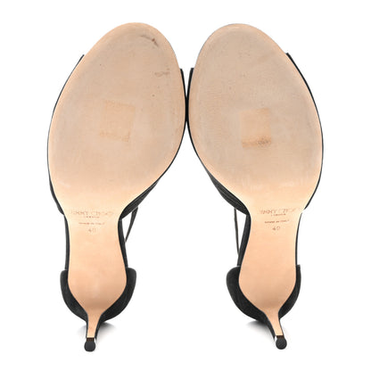 Jimmy Choo Suede Emily 70 Sandal 40 Black 5 of 7