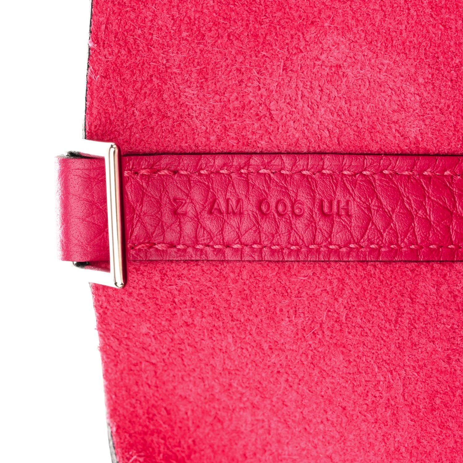 Hermes Taurillon Clemence Swift Eclat Picotin Lock 22 MM Framboise Rouge Sellier 7 of 10