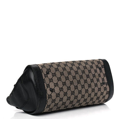 Gucci Monogram Bamboo Bullet Handbag Black 3 of 16