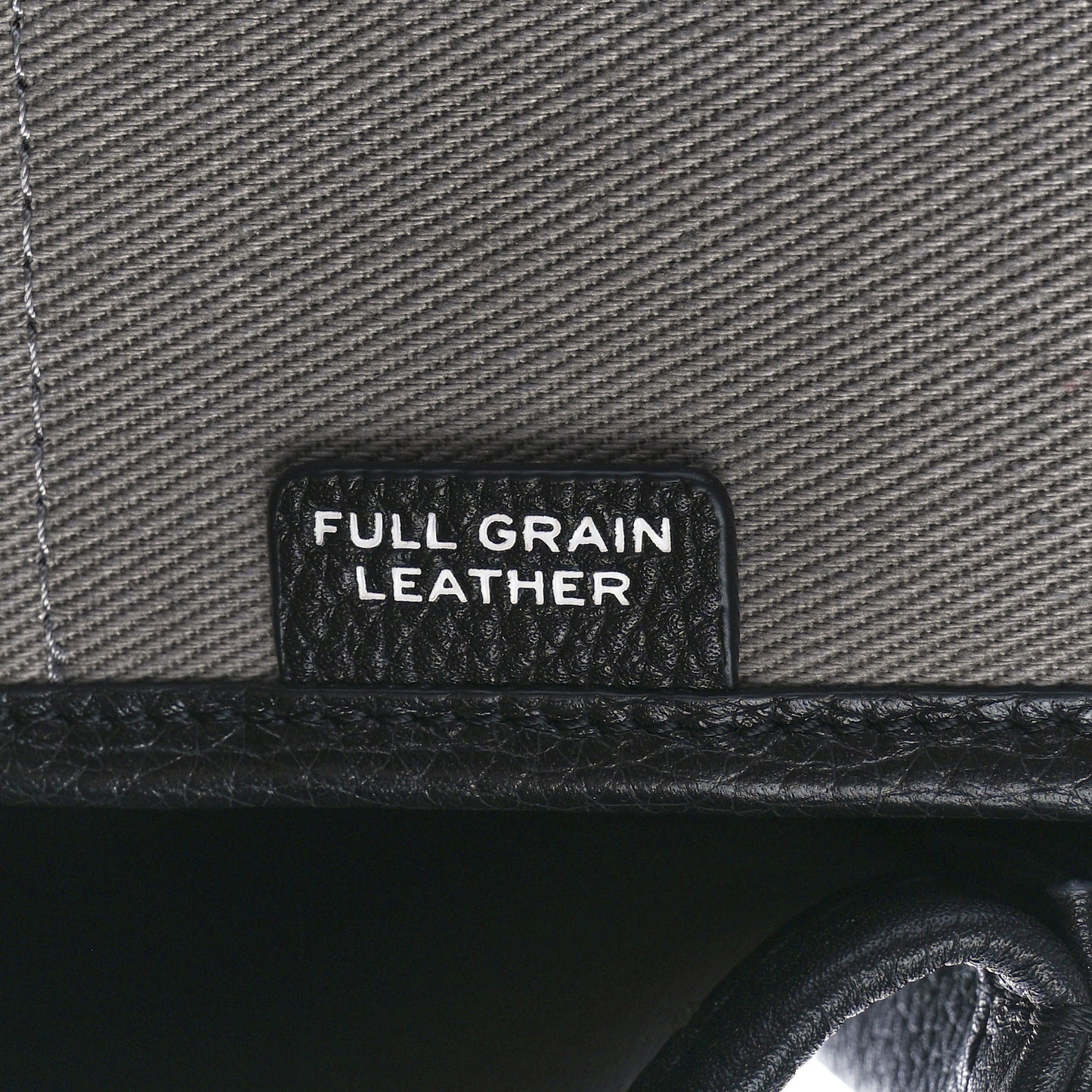 Grained Calfskin Large The Tote Bag Black