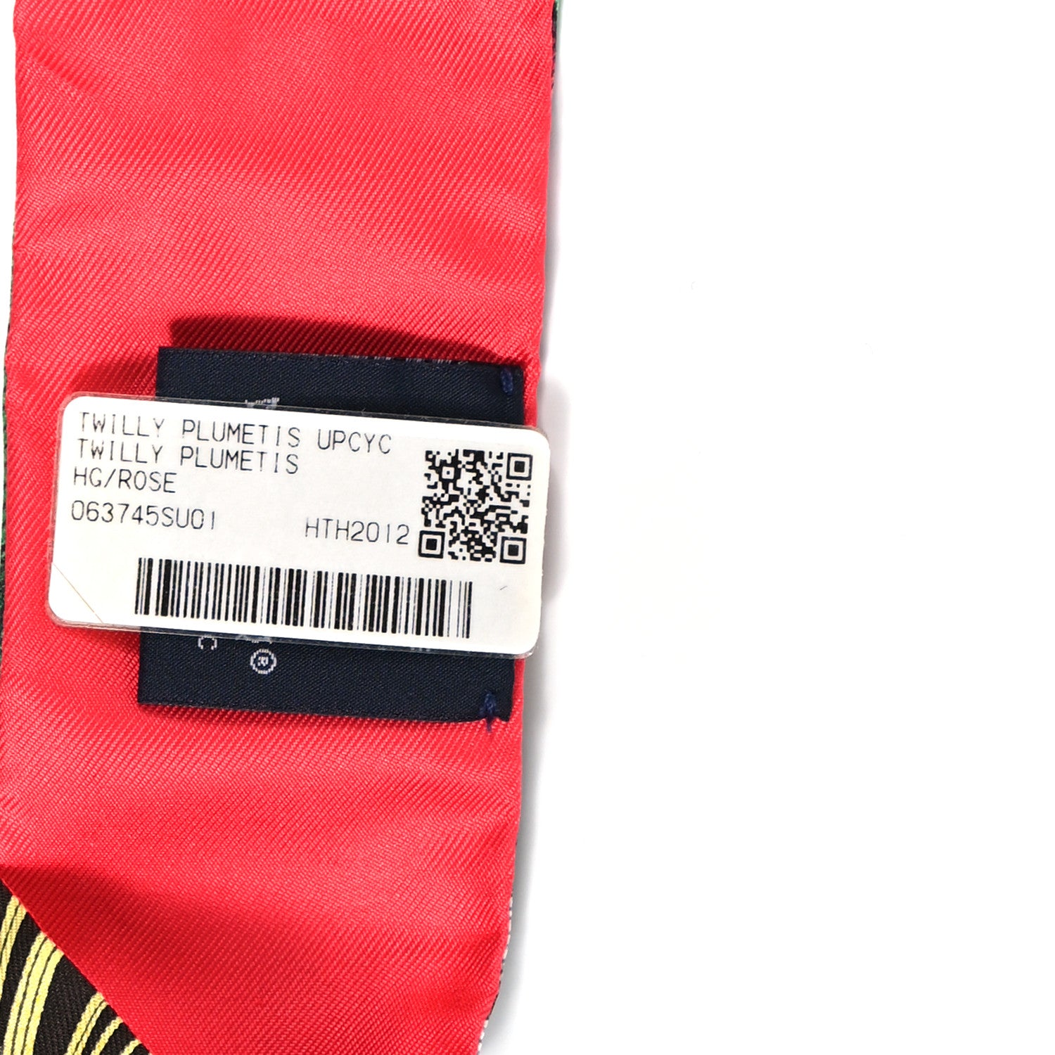 Hermes Silk Plumetis Twilly Rose 3 of 3