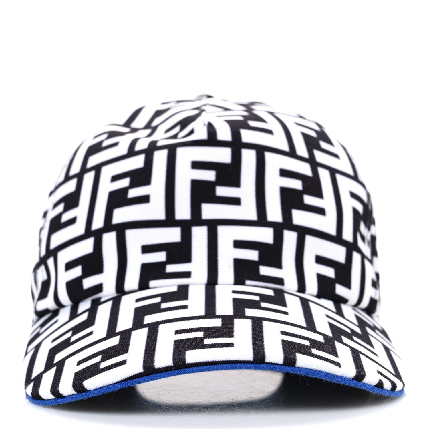 Fendi X JOSHUA VIDES Nylon FF Baseball Hat White Black 3 of 8