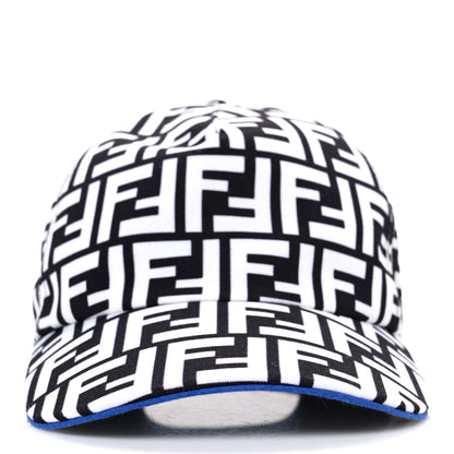 Fendi X JOSHUA VIDES Nylon FF Baseball Hat White Black 3 of 8