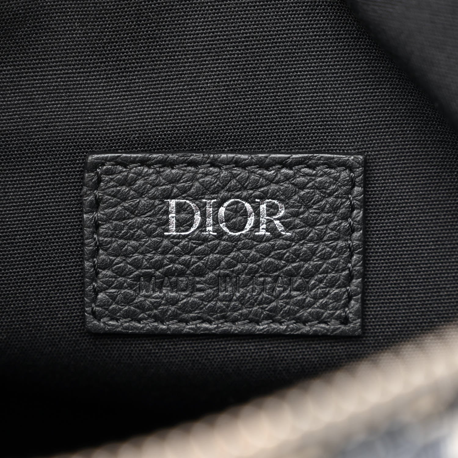 Christian Dior Oblique Mens Saddle Bag Blue 6 of 12