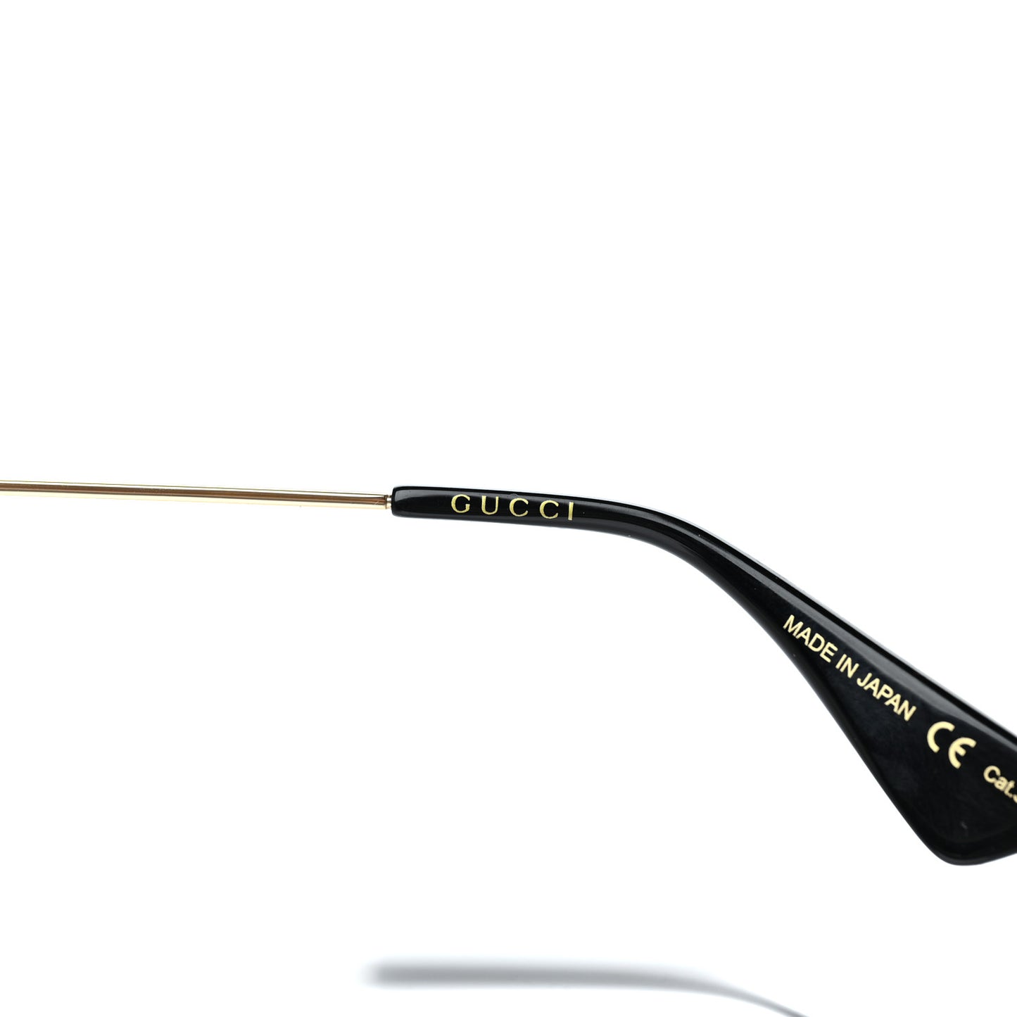 Aviator Sunglasses GG0062S Black Gold