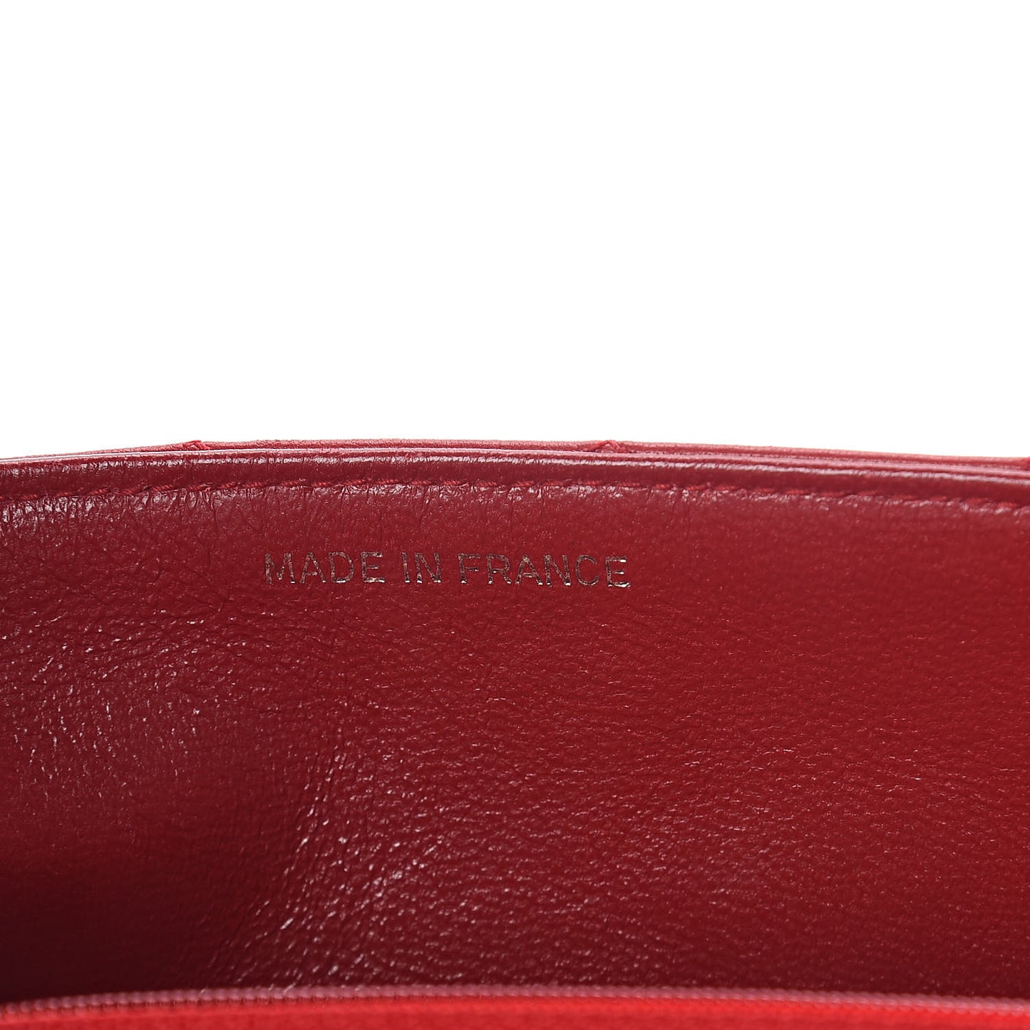 Lambskin Quilted Small Single Flap Red
