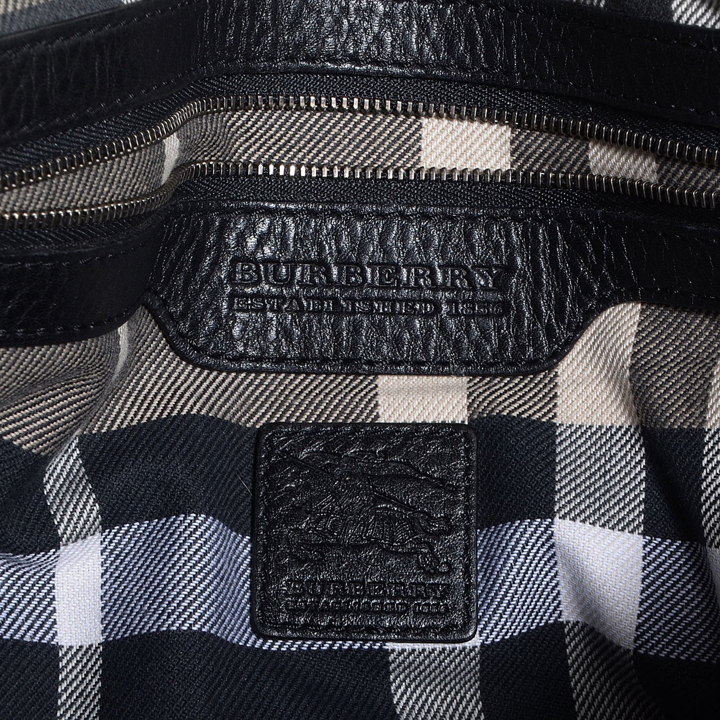 Leather Messenger Bag Black