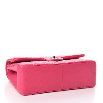 Chanel Lambskin Quilted Jumbo Double Flap Fuchsia 4 of 11