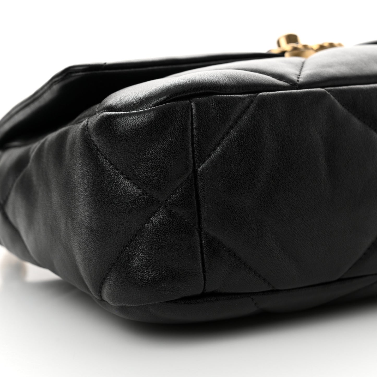 Lambskin Quilted Medium Chanel 19 Flap Black