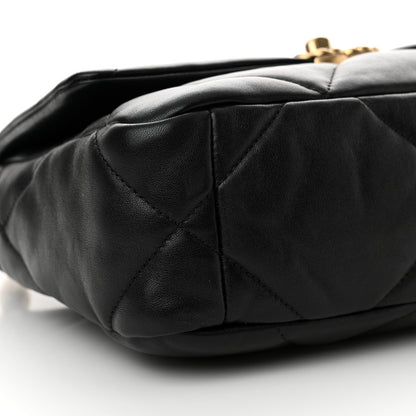 Chanel Lambskin Quilted Medium Chanel 19 Flap Black 10 of 12