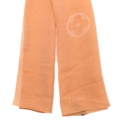 Louis Vuitton Silk Crepe Monogram Epi Print Scarf Light Orange 2 of 4