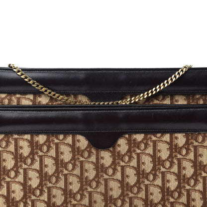 Christian Dior Monogram Chain Clutch Brown 14 of 14