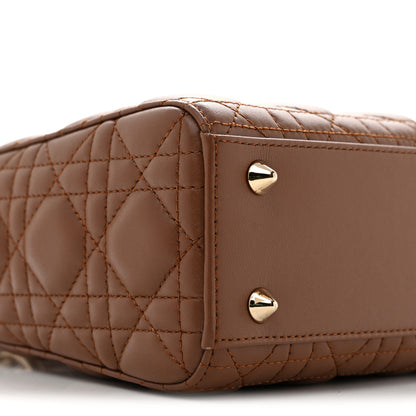 Christian Dior Calfskin Cannage Small My ABCDior Lady Dior Downtown Brown 9 of 11