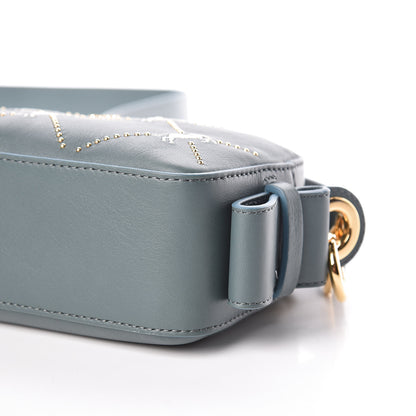 Chloe Smooth Calfskin Little Horses Embroidered Shoulder Bag Cloudy Blue 8 of 9