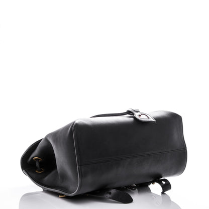 Gucci Calfskin Web GG Marmont Flap Chain Backpack Black 4 of 8
