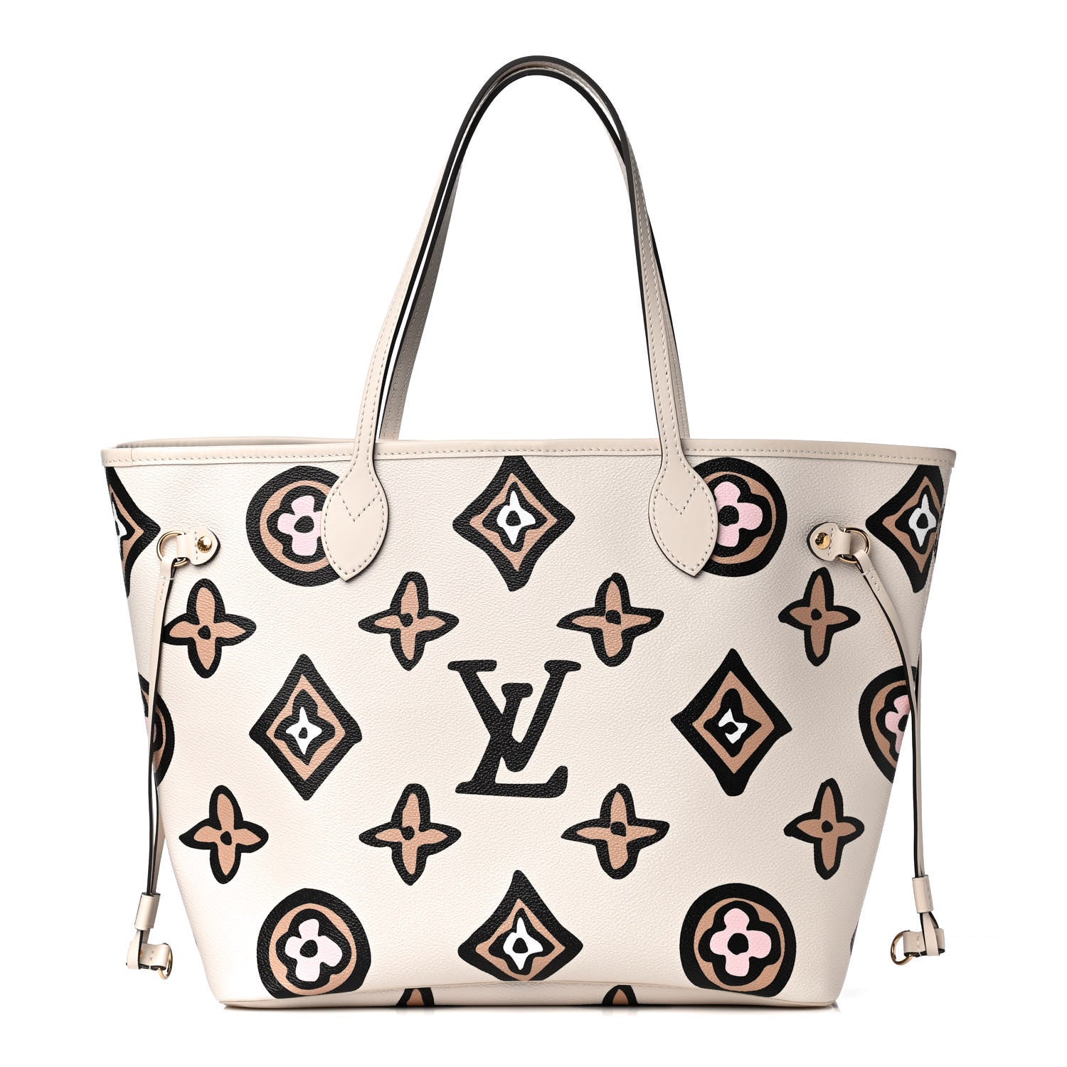 Louis Vuitton Monogram Giant Wild At Heart Neverfull MM Creme 1 of 11