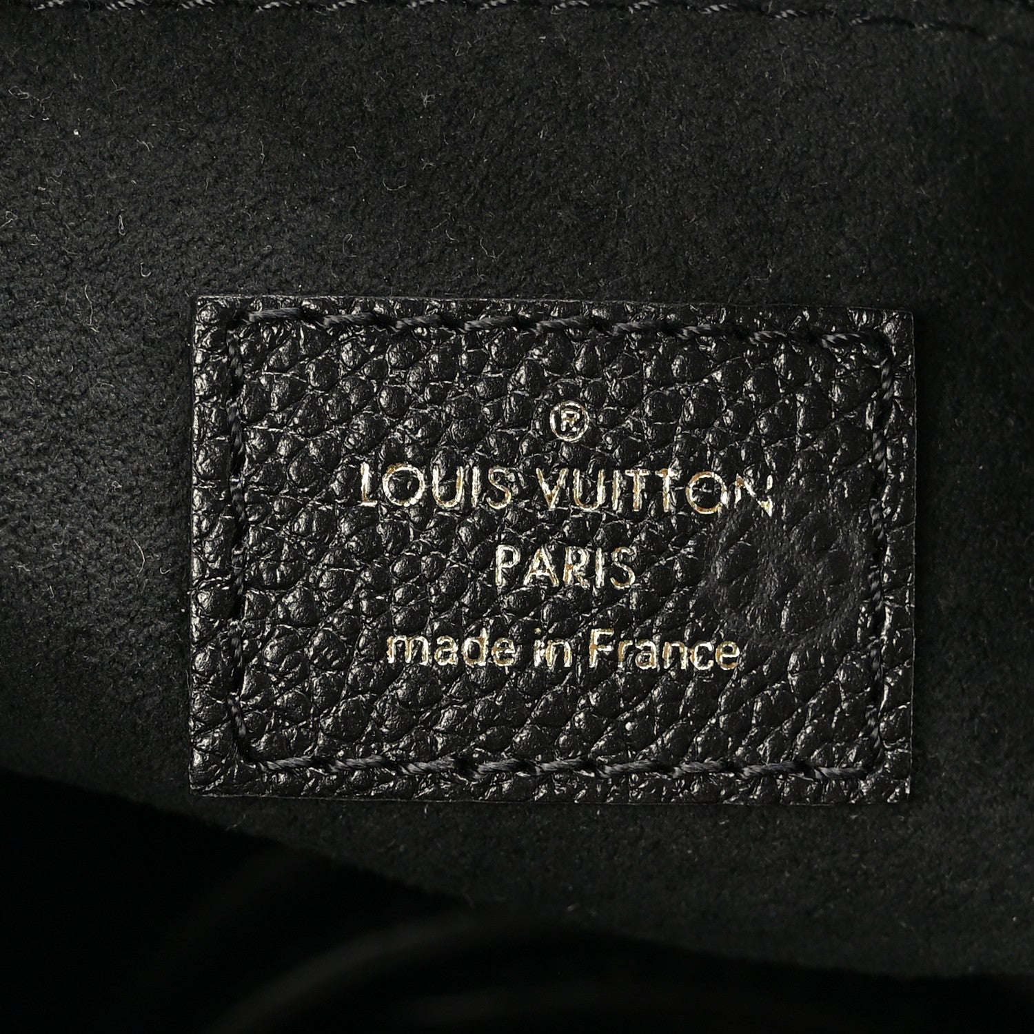 Louis Vuitton Grained Calfskin Studded Monogram Giant Onthego PM Black 6 of 9