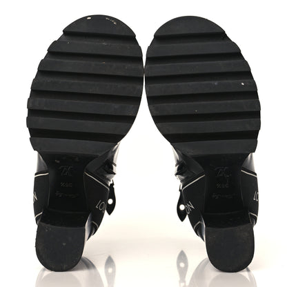 Louis Vuitton Glazed Calfskin Star Trail Ankle Boots 36.5 Black 5 of 10