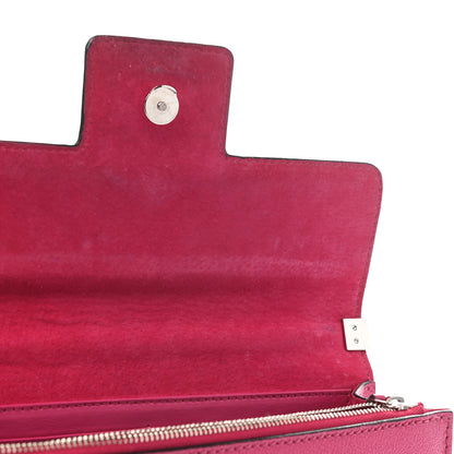 Alexander McQueen Grained Calfskin Medium Insignia Flap Pink 9 of 9